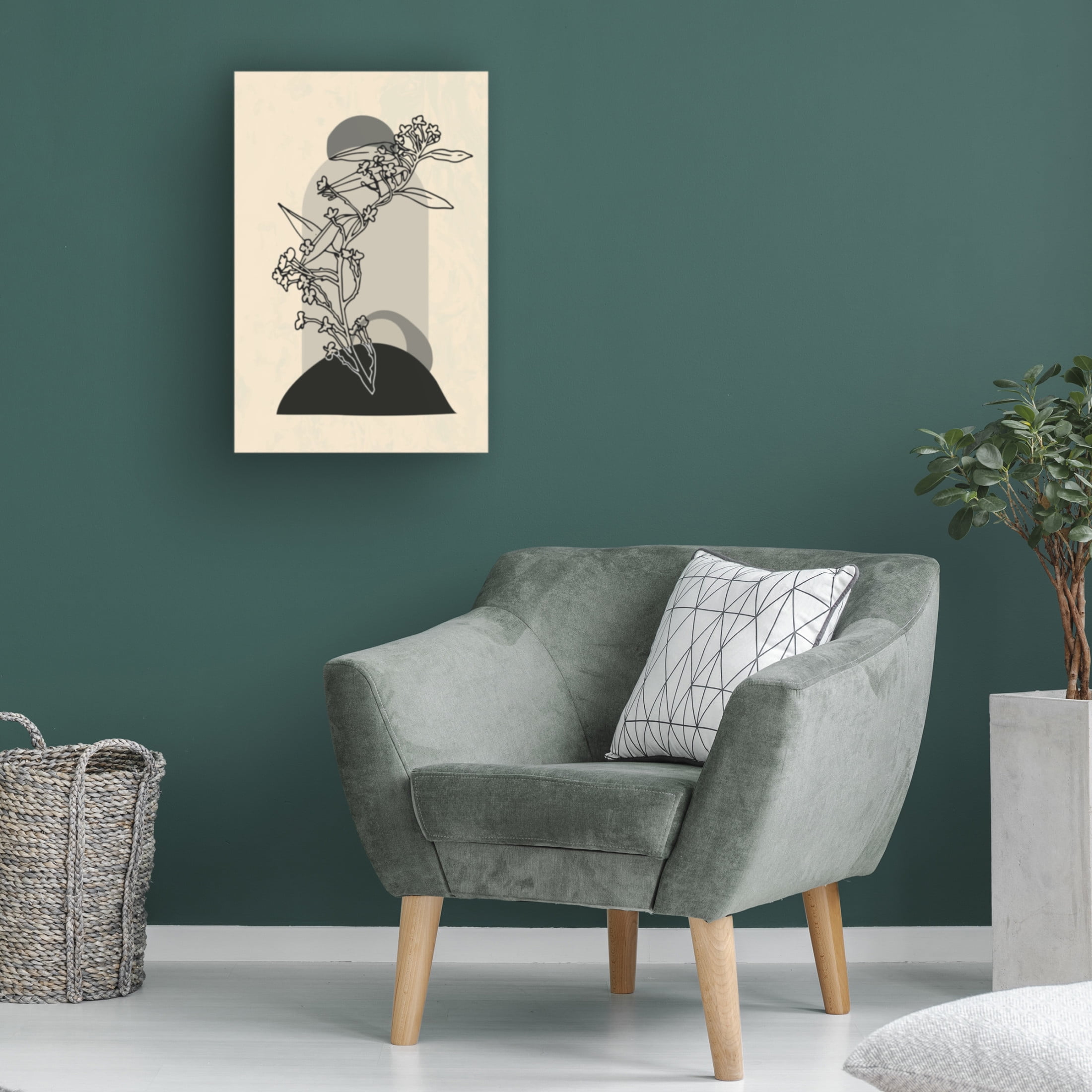 Trademark Fine Art NKTN   Abstract Flower 5 Canvas Wall Art