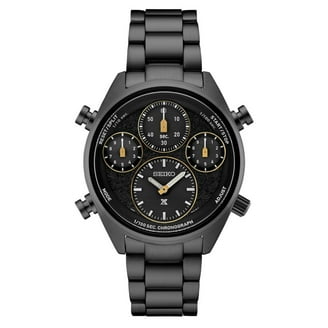 Seiko Men's SNE324 Silver & Gold Core Solar Watch - Walmart.com
