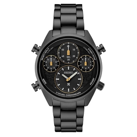 Seiko Prospex Speedtimer Men's Solar Black Dial Watch SFJ007