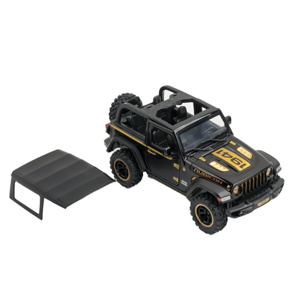 Amyove 1 32 Jeep Wrangler Rubicon Alloy Car Model Light Sound Off road Vehicles Car Model For Kids Gifts Walmart