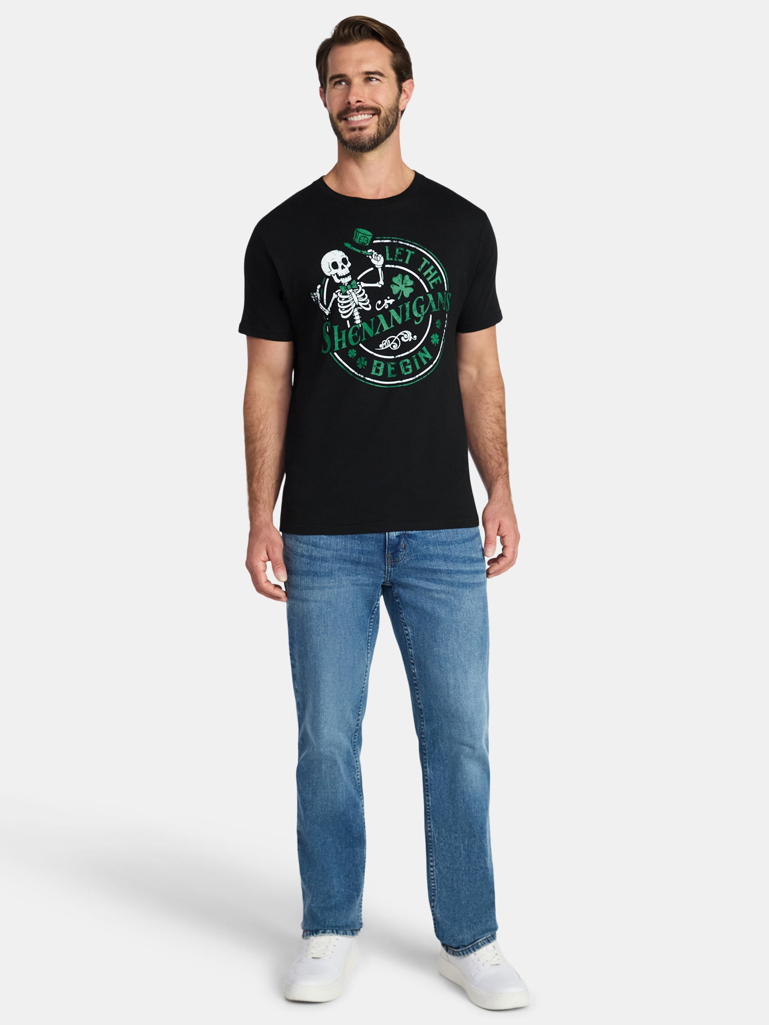 St. Patrick's Day Men's Graphic Tee Shenanigans from Way to Celebrate, Sizes XS-5XL