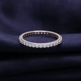 thumbnail image 4 of AFFY White Cubic Zirconia Eternity Ring in 14k Rose Gold over Sterling Silver-12, 4 of 6