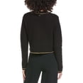 thumbnail image 2 of Toccin womens  Cecilia Textured Cotton Knit Jacket, XL, Black, 2 of 3