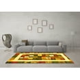 thumbnail image 3 of Ahgly Company Machine Washable Indoor Rectangle Abstract Yellow Contemporary Area Rugs, 5' x 8', 3 of 4