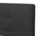 thumbnail image 5 of Baxton Studio Valencia Mid-Century Modern Dark Gray Fabric King Size Platform Bed, 5 of 10