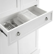 Crosley Winston Pantry Cabinet with Storage Shelves, Wood White