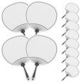 thumbnail image 6 of ELAYARD 12Pcs Fan Shape White Cardstock Bookmarks with Hole for DIY Projects Presents and Tassel Crafting, 6 of 7