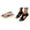 G-Black 1PCS & Red 1PCS, variant on (2-Pack) Rinsvye Womens Open Toe Low Heel Sandals Summer Ladies Shoes Breathable Casual Comfort Footwear Everyday Style