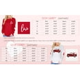 thumbnail image 3 of VILOVE Women Valentine's Day Love Heart Graphic Top Crew Neck Long Sleeve Pullover Casual Blouse Tops, Red, 3 of 8