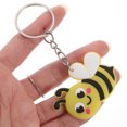 thumbnail image 2 of OULII 12Pcs Bee Keyring Novelty Bee Shape Keychain with Durable Metal and Plastic Materials, 2 of 6
