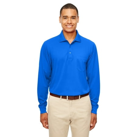 Ash City - Core 365 Adult Pinnacle Performance Long-Sleeve Piqué Polo with Pocket