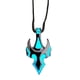 thumbnail image 5 of Collar luminoso con colgante de cabeza de toro, accesorio de disfraz de hip hop. azul y verde, 5 of 9