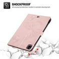 thumbnail image 6 of Dteck for iPad Pro 11 inch 4th Gen (2022)/3rd/2nd/1st Gen(2021/2020/2018),for iPad 10.9 Inch 2022/2020 iPad Air 5th/4th Embossed Butterfly PU Leather Folio Stand Case with Card Holders, Rosegold, 6 of 6
