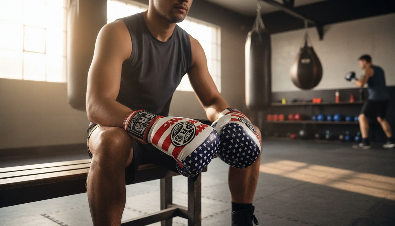 ProBoxing® Leather Boxing Gloves – (USA) (14oz) Training Boxing Gloves for Boxing, MMA, Muay Thai & Sparring – Durable Genuine Leather, Wrist Support, Impact Protection