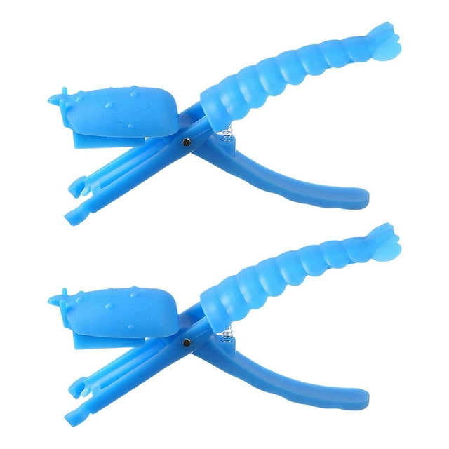 Crawfish Peeler Tool, 2025 New Universal Crawfish Sheller Tool for Peeling Cooked Shrimp Tails Crayfish Shelling Device Shrimp Peeler Crawfish Sheller Seafood Tool for Kitchen Restaurant (Blue, 2pcs)