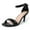 Black Vegan Leather, variant on Dove Leopard Comfortable and Stylish Stiletto Heels for Women – Open Toe Sandals Ankle Strap Dress Shoes Heel