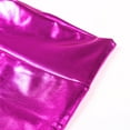 thumbnail image 5 of Miutii Women's Shiny Metallic Wetlook Jazz Hip Hop Dance Shorts Rave Festival Fancy Dress Booty Hot Pink XL, 5 of 9