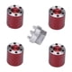 thumbnail image 1 of Repuesto de bujes de rueda hexagonales extendidos Macarena 4 Piezas para SCX24 90081 C10 rojo, 1 of 6