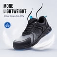 thumbnail image 5 of SPIEZ Men's Ultra-Light Composite Toe Safety Shoes - Anti-Impact, Puncture-Resistant & Slip-Resistant for Work & Casual Wear,Black Size 11, 5 of 9