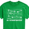 thumbnail image 3 of Star Wars - The Mandalorian N1 Starfighter - Men's Short Sleeve Graphic T-Shirt, 3 of 5
