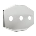 thumbnail image 2 of Westbrass Three-Hole Remodel Cover Plate for Bathtub and Shower Valves, Polished Chrome, 2 of 6