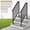 3-Step, variant on 2-Pack Outdoor Stair Handrails, Black Steel Step Railing for Porch & Deck - Durable Metal Support - Fits 4 Steps