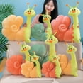 thumbnail image 4 of PENGXAING Simulation Snail Stuffed Plush Doll Creative Cute Simulation Stuffed Toy for Claw Machine Grabber Doll(Yellow 50cm), 4 of 8