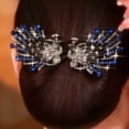thumbnail image 6 of Fashion Elegant Alloy Flexible Non-slip Hair Styling Tool Hair Bun Roller Flower Hair Clip Lazy Hair Curler Twist Hairstyle Bun 9, 6 of 8
