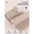 thumbnail image 5 of Hugh Ugoli Women's Cotton Ankle Socks 4 Pairs, Seamless Toe, Loose Fit, Non-Binding Top, Shoe Size 6-9, 5 of 8