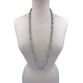 thumbnail image 2 of 36 Inch 8MM Matte Finish Semi-precious Genuine Kiwi Jasper Long Endless Infinity Beaded Strand Necklace, 2 of 3