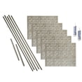 thumbnail image 1 of FASÄDE Traditional Style 10 Decorative Vinyl Backsplash 15 sq ft Kit in Vintage Metal, 1 of 6