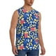 thumbnail image 2 of Fotbe Cute Popcorn Men's Camiseta sin Mangas Estampada para Hombres, Playera Casual para Gimnasio, Entrenamiento, Playa-Small, 2 of 7
