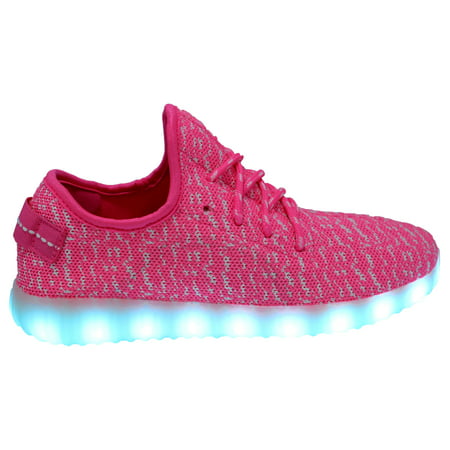 Galaxy LED Shoes Light Up USB Charging Low Top Knit App Control Women Sneakers