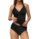 thumbnail image 2 of Traje de baño tankini de cintura alta para mujer, traje de baño de dos piezas con bloques de color, traje de baño de dos piezas para mujer, trajes de baño tankini para mujer, traje de baño de 2 piezas, 2 of 9
