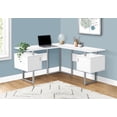 thumbnail image 2 of Monarch Specialties - Computer Desk, Corner, Storage, 58"L, Work, Laptop, White Laminate, 2 of 11
