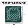 thumbnail image 2 of Paquete de 6 pañuelos de poliéster para hombres y mujeres, pañuelos de estilo vaquero Paisley, pañuelos para el cabello, 54x54cm, 2 of 6