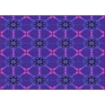 thumbnail image 1 of Ahgly Company Machine Washable Indoor Rectangle Transitional Bright Purple Area Rugs, 6' x 9', 1 of 7
