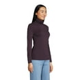 thumbnail image 3 of Lands' End Women's Petite Lightweight Jersey Fitted Turtleneck, 3 of 3