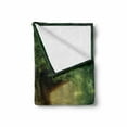 thumbnail image 2 of Spring Soft Flannel Fleece Throw Blanket, Tree of Life Themed Arrangement with Thirving Jungle Season Nature Print, Cozy Plush for Indoor and Outdoor Use, 50" x 70", Green Pale Yellow, by Ambesonne, 2 of 6
