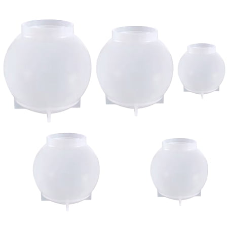 Sphere Ball Silicone Molds for Kitchen Creative Decorations with 5pcs