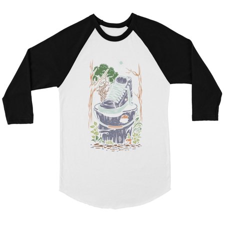 

Shoe In Forest Mens Baseball Shirt