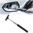 thumbnail image 1 of Retractable Rearview Mirror Wiper, Snow Brush and Ice Scraper Extendable Car Snow Scraper and Brush Shovel Wiper Parts for Car Window Cleaning Tool Waterproof Anti-Glare Anti-Fog, 1 of 4