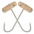 thumbnail image 3 of LITINKIMI Stainless Steel Meat Hooks for Grocery Stores and Butchers 2Pcs 7.5in, 3 of 8