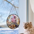thumbnail image 5 of Pink Cardinal Stained Glass Suncatcher, Pink Cardinal Christmas, Pink Cardinal Decor, Staned Glass Suncatcher Unique, Christmas for Women FUGO8C, 5 of 5