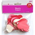 thumbnail image 1 of Way to Celebrate 24 Count Wood Hearts, Red and Pink, 1 of 1