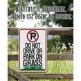 thumbnail image 4 of Metal Sign - No Parking Grass - Durable Metal Sign - Use Indoor/Outdoor - Makes a Great Yard or Lawn Sign and Gift Under $20 (8" x 12"), 4 of 5