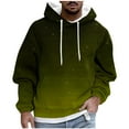 thumbnail image 2 of Mens Gradient Hoodies Big & Tall M-4X Casual Pullover Long Sleeve Sweatshirts with Pocket Plus Size Basic Loose Comfort Workout Hoodie Tops, 2 of 5