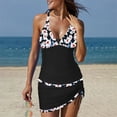 thumbnail image 2 of TopLLC Womens Plus Size Tankini Swimsuits with Skirt Two Piece Ruched Bathing Suits Floral Push Up Beach Swimwear, 2 of 8
