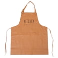 thumbnail image 1 of Delantal de cuero para cocina, delantal impermeable, delantal resistente al aceite, patrón aleatorio, 1 of 7