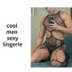 thumbnail image 2 of Ropa de dormir de rejilla para hombres jóvenes, lencería Sexy, ropa de dormir erótica divertida para caballeros, trajes de cuerpo de talla grande, mono Masculino, 2 of 4